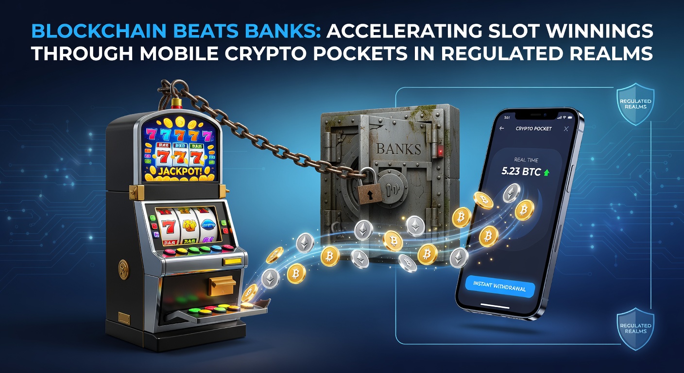 Darstellung einer Blockchain-Transaktion in einem Online-Casino mit Slot-Maschinen und mobilen Wallets im Vordergrund