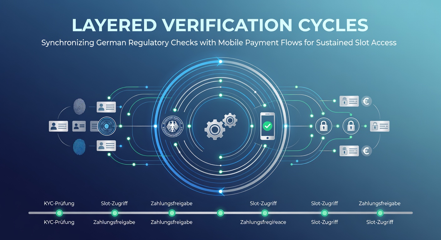 Diagramm der mehrstufigen Verifizierungszyklen bei mobilen Zahlungsflüssen und deutschen Regulierungsprüfungen