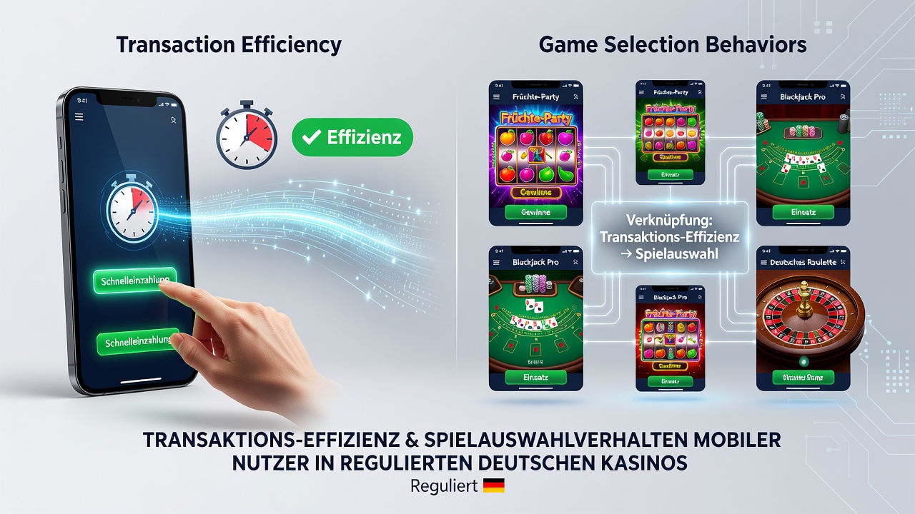 Darstellung mobiler Casino-Transaktionen und Spielauswahl in regulierten deutschen Umgebungen